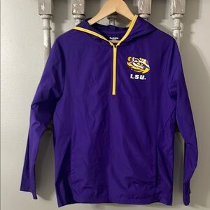 Purple LSU Quarter-Zip Hoodie